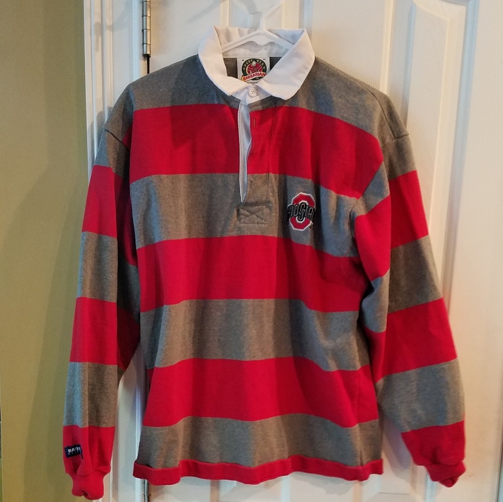 Ohio State rugby shirt Barbarian men's medium